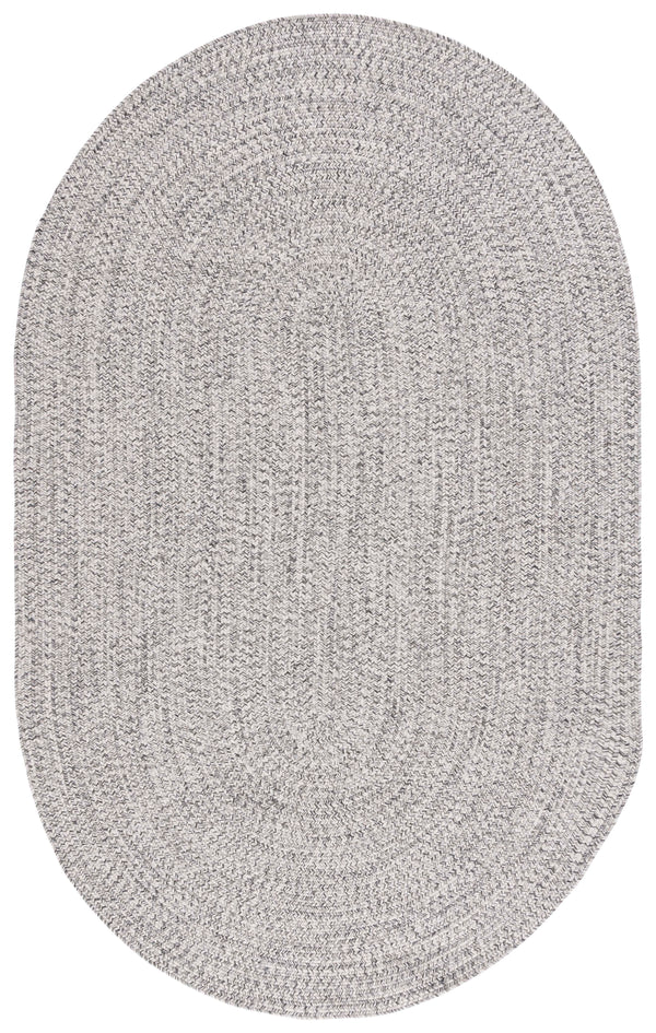 Safavieh Braided Handwoven Area Rug - Timeless Ivory And Light Grey Design For Elegant Home Decor Spaces Grey ,Ivory Polypropylene Pile Bra201f-5sq