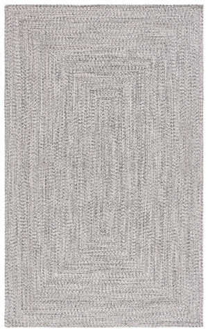 Safavieh Braided Handwoven Area Rug - Timeless Ivory And Light Grey Design For Elegant Home Decor Spaces Grey ,Ivory Polypropylene Pile Bra201f-5sq