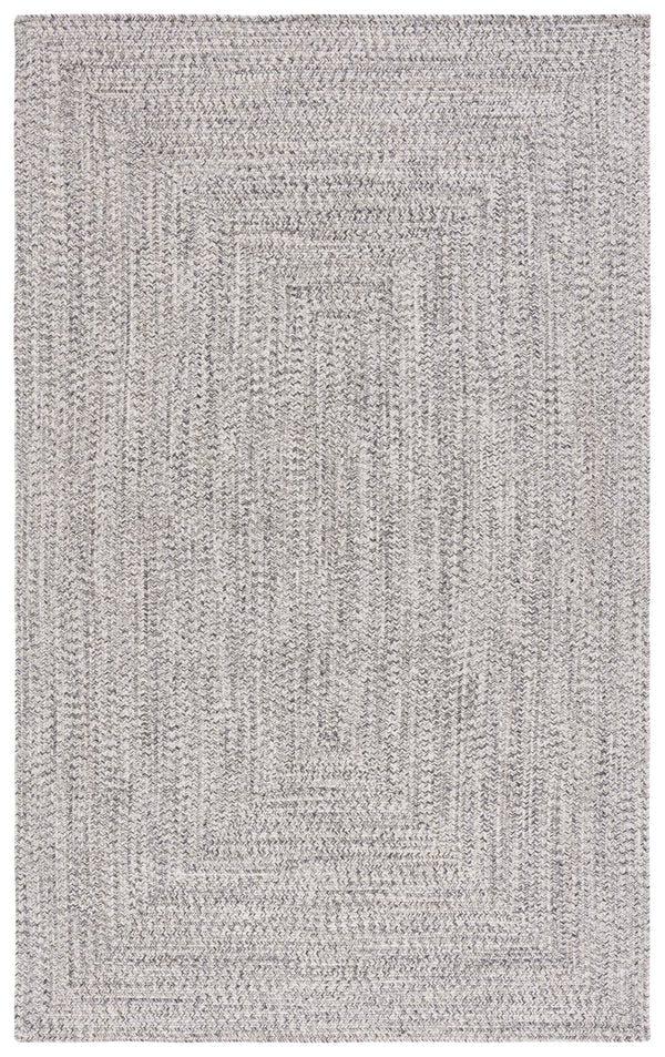 Safavieh Braided Handwoven Area Rug - Timeless Ivory And Light Grey Design For Elegant Home Decor Spaces Grey ,Ivory Polypropylene Pile Bra201f-5sq