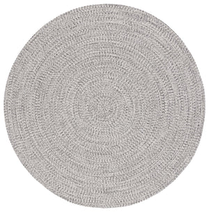 Safavieh Braided Elegance: Hand-woven Ivory And Light Grey Runner Rug For Sophisticated Hallways And Entryways Grey ,Ivory Polypropylene Pile Bra201f-8r