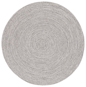 Safavieh Braided Handwoven Area Rug - Timeless Ivory And Light Grey Design For Elegant Home Decor Spaces Grey ,Ivory Polypropylene Pile Bra201f-5sq