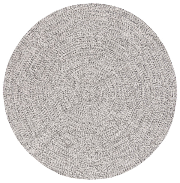 Safavieh Braided Handwoven Area Rug - Timeless Ivory And Light Grey Design For Elegant Home Decor Spaces Grey ,Ivory Polypropylene Pile Bra201f-5sq