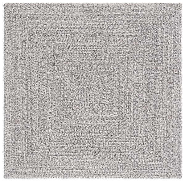 Safavieh Braided Elegance: Hand-woven Ivory And Light Grey Runner Rug For Sophisticated Hallways And Entryways Grey ,Ivory Polypropylene Pile Bra201f-8r