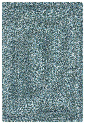 Safavieh Braided Elegance: Hand-woven Ivory And Light Grey Runner Rug For Sophisticated Hallways And Entryways Teal ,Green Polypropylene Pile Bra201k-9ov