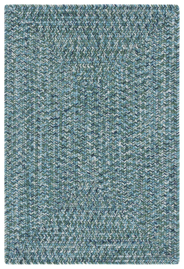 Safavieh Braided Elegance: Hand-woven Ivory And Light Grey Runner Rug For Sophisticated Hallways And Entryways Teal ,Green Polypropylene Pile Bra201k-9ov