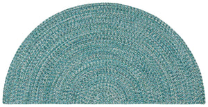 Safavieh Braided Handwoven Area Rug - Timeless Ivory And Light Grey Design For Elegant Home Decor Spaces Teal ,Green Polypropylene Pile Bra201k-68