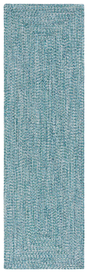 Safavieh Braided Handwoven Area Rug - Timeless Ivory And Light Grey Design For Elegant Home Decor Spaces Teal ,Green Polypropylene Pile Bra201k-68