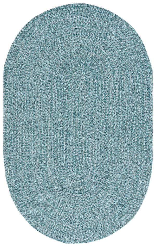 Safavieh Braided Handwoven Area Rug - Timeless Ivory And Light Grey Design For Elegant Home Decor Spaces Teal ,Green Polypropylene Pile Bra201k-68