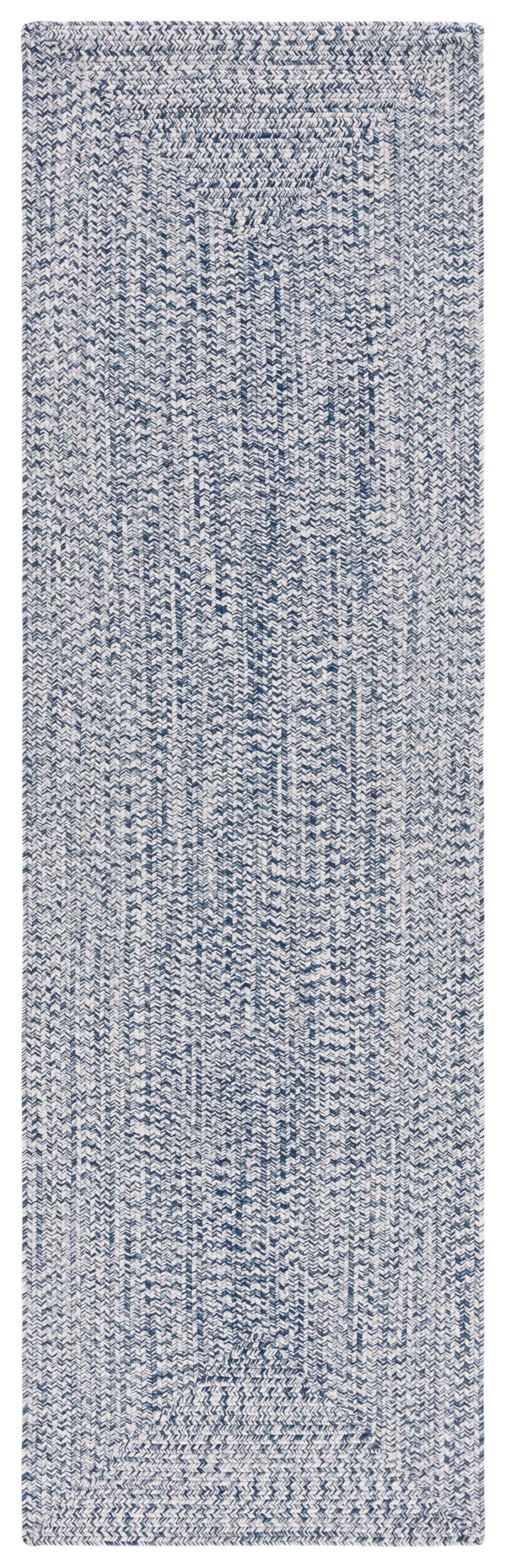 Safavieh Braided Handwoven Area Rug - Timeless Ivory And Light Grey Design For Elegant Home Decor Spaces Dark Blue ,Ivory Polypropylene Pile Bra201n-220