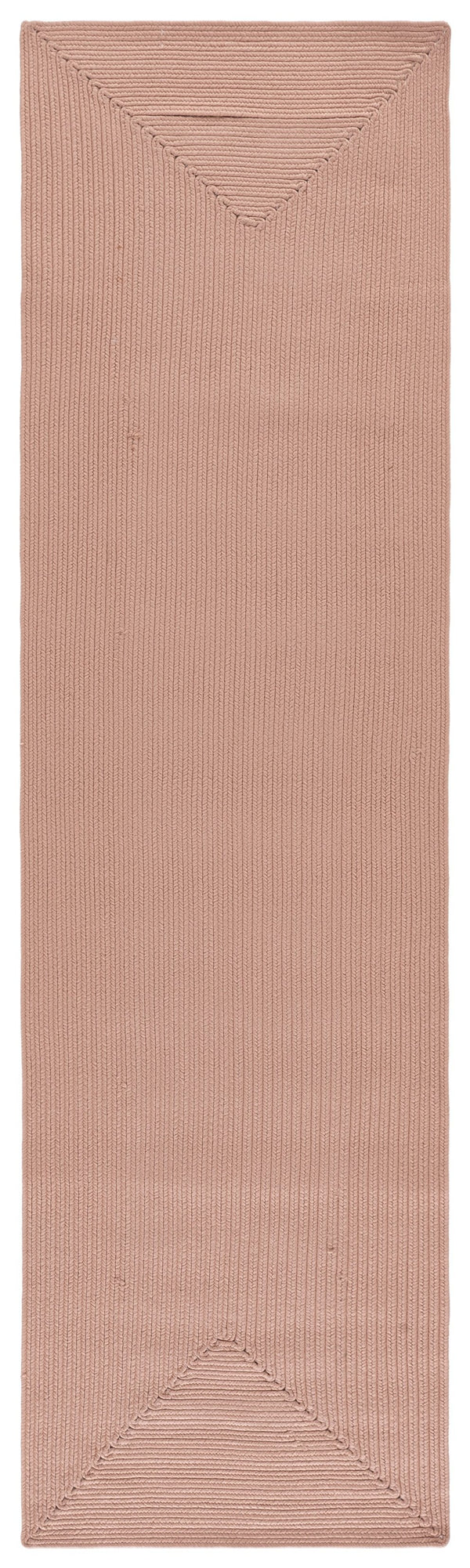 Safavieh Braided Hand-Woven Peach Area Rug, Low-Profile 1/4" Pile, Durable Stain-Resistant Polypropylene Rug 2'-0" x 3'-0" BRA201P-2