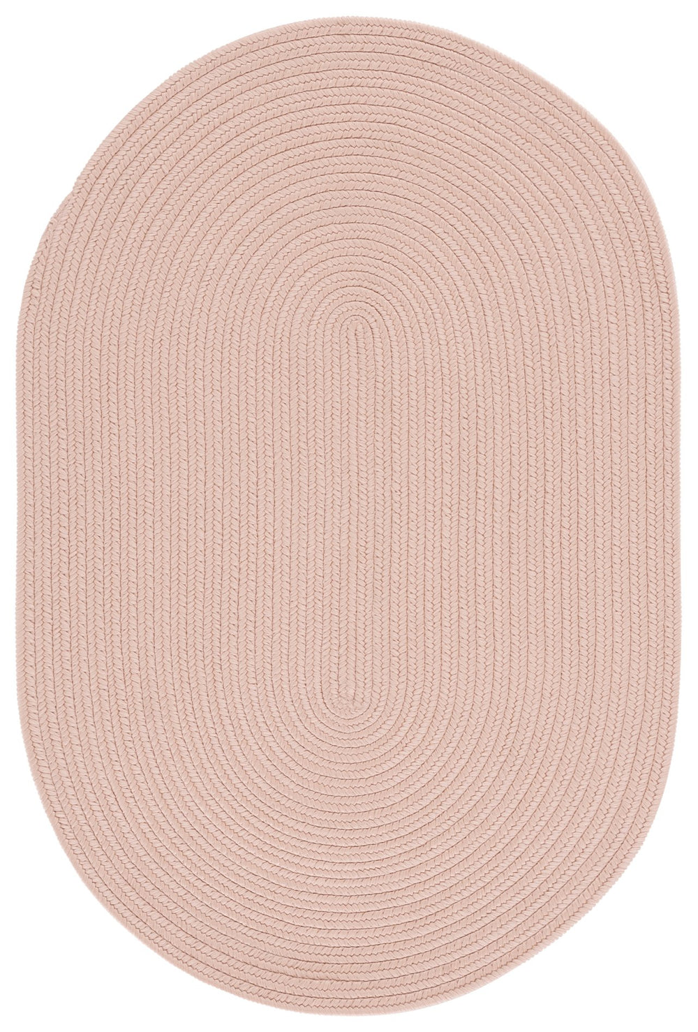 Safavieh Braided Hand‑Woven Peach Area Rug — Durable Polypropylene, Indoor/Outdoor Washable Coastal Accent 5'-0" x 5'-0" BRA201P-5SQ