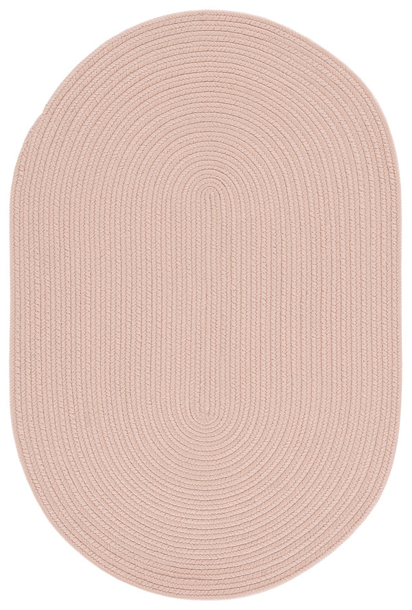 Safavieh Braided Hand‑Woven Peach Area Rug — Durable Polypropylene, Indoor/Outdoor Washable Coastal Accent 5'-0" x 5'-0" BRA201P-5SQ