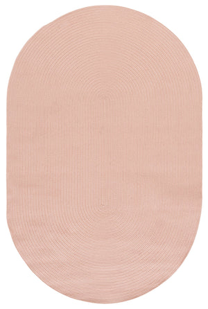 Safavieh Braided Hand-Woven Peach Area Rug, Low-Profile Polypropylene, Indoor/Outdoor Durable Style 8'-0" x 10'-0" BRA201P-8