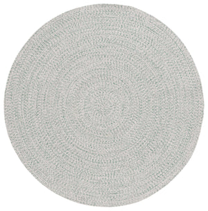 Safavieh Braided Handwoven Area Rug - Timeless Ivory And Light Grey Design For Elegant Home Decor Spaces Ivory ,Green Polypropylene Pile Bra201y-210
