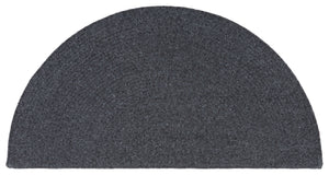 Safavieh Braided Elegance: Hand-woven Ivory And Light Grey Runner Rug For Sophisticated Hallways And Entryways Black Polypropylene Pile Bra201z-3sq