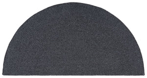 Safavieh Braided Elegance: Hand-woven Ivory And Light Grey Runner Rug For Sophisticated Hallways And Entryways Black Polypropylene Pile Bra201z-3sq