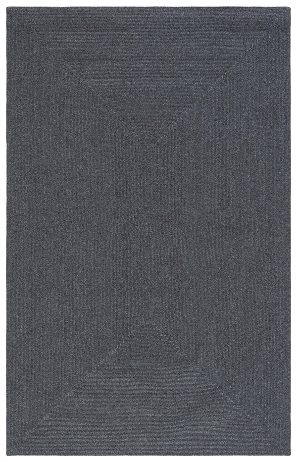 Safavieh Braided Elegance: Hand-woven Ivory And Light Grey Runner Rug For Sophisticated Hallways And Entryways Black Polypropylene Pile Bra201z-3sq