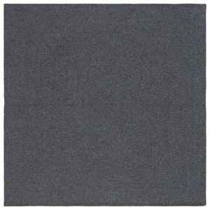 Safavieh Braided Elegance: Hand-woven Ivory And Light Grey Runner Rug For Sophisticated Hallways And Entryways Black Polypropylene Pile Bra201z-3sq