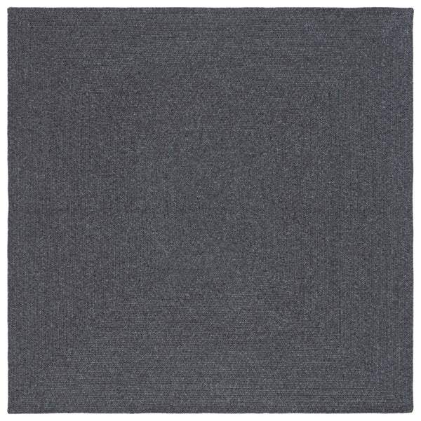 Safavieh Braided Elegance: Hand-woven Ivory And Light Grey Runner Rug For Sophisticated Hallways And Entryways Black Polypropylene Pile Bra201z-3sq