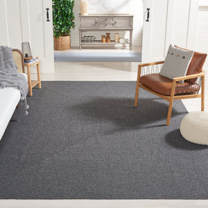 Safavieh Braided Elegance: Hand-woven Ivory And Light Grey Runner Rug For Sophisticated Hallways And Entryways Black Polypropylene Pile Bra201z-3sq