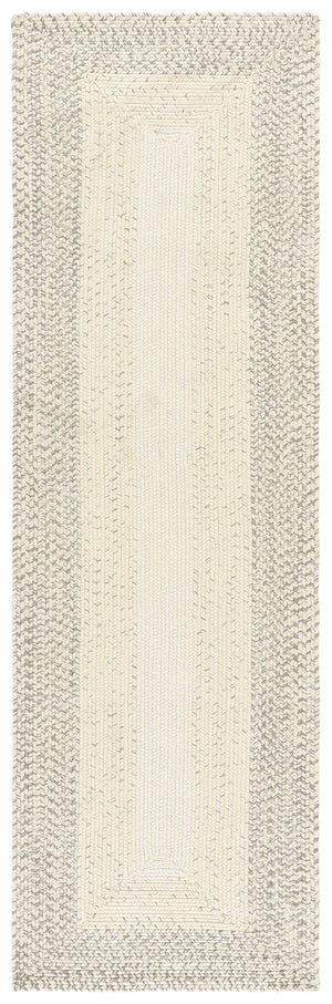 Safavieh Braided Hand Woven Area Rug - Elegant Ivory And Grey Design For Timeless Home Decor Appeal Ivory ,Grey Polypropylene Pile Bra220a-9