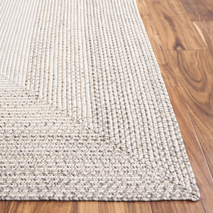 Safavieh Braided Hand Woven Area Rug - Elegant Ivory And Grey Design For Timeless Home Decor Appeal Ivory ,Grey Polypropylene Pile Bra220a-9