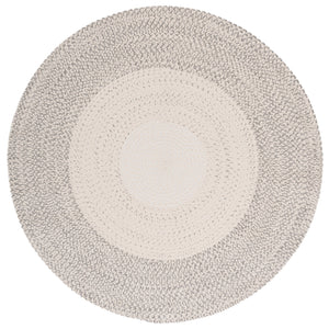 Safavieh Braided Hand Woven Area Rug - Elegant Ivory And Grey Design For Timeless Home Decor Appeal Ivory ,Grey Polypropylene Pile Bra220a-9