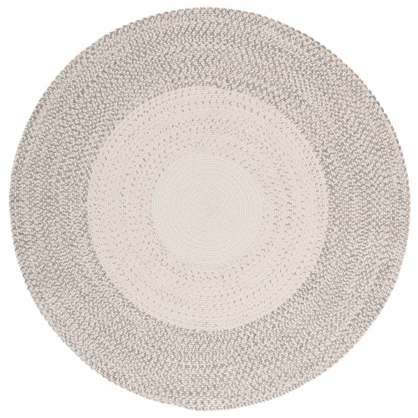 Safavieh Braided Hand Woven Area Rug - Elegant Ivory And Grey Design For Timeless Home Decor Appeal Ivory ,Grey Polypropylene Pile Bra220a-9