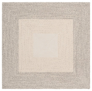 Safavieh Braided Hand Woven Area Rug - Elegant Ivory And Grey Design For Timeless Home Decor Appeal Ivory ,Grey Polypropylene Pile Bra220a-9