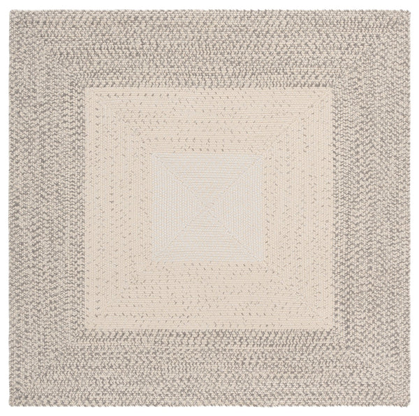 Safavieh Braided Hand Woven Area Rug - Elegant Ivory And Grey Design For Timeless Home Decor Appeal Ivory ,Grey Polypropylene Pile Bra220a-9