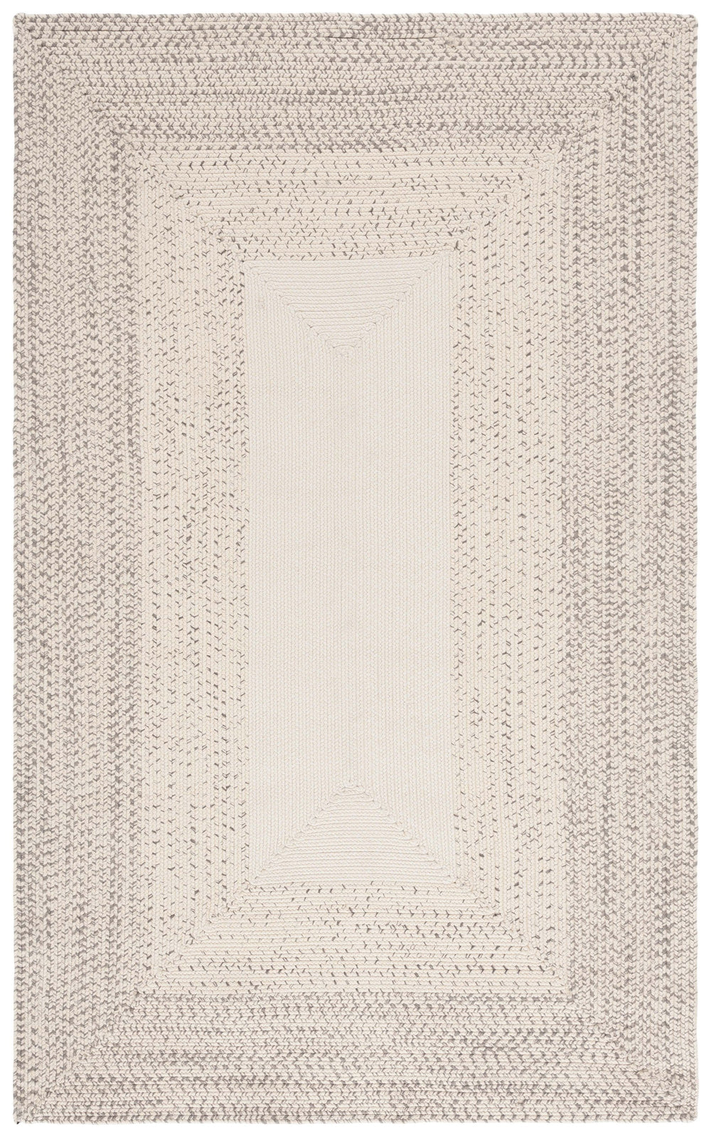 Safavieh Braided Hand Woven Area Rug - Elegant Ivory And Grey Design For Timeless Home Decor Appeal Ivory ,Grey Polypropylene Pile Bra220a-9