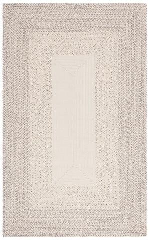 Safavieh Braided Hand Woven Area Rug - Elegant Ivory And Grey Design For Timeless Home Decor Appeal Ivory ,Grey Polypropylene Pile Bra220a-9