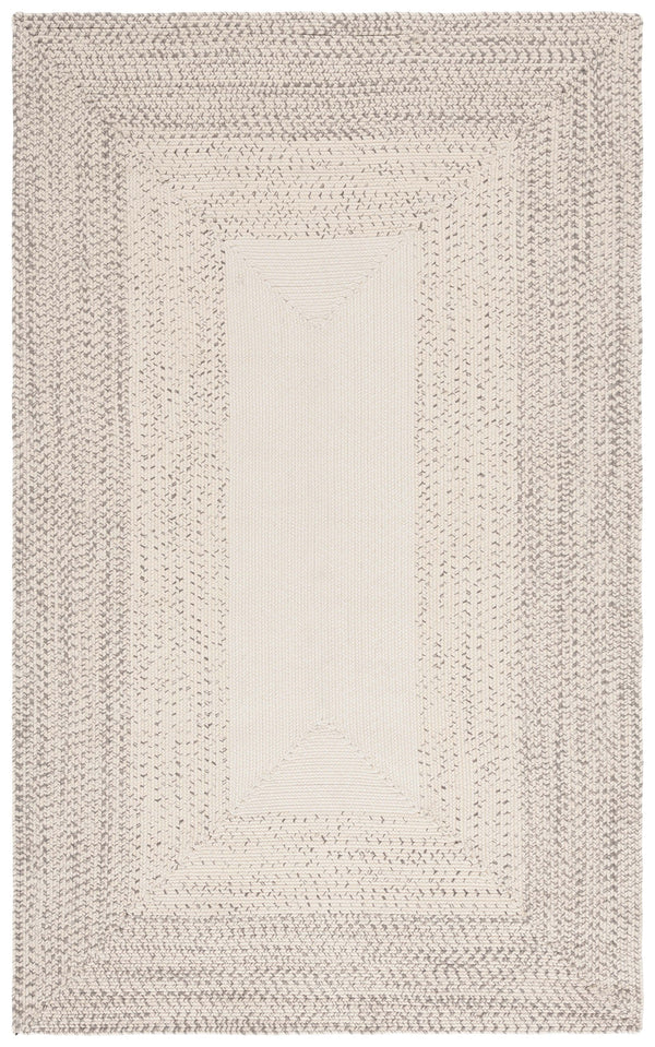 Safavieh Braided Hand Woven Area Rug - Elegant Ivory And Grey Design For Timeless Home Decor Appeal Ivory ,Grey Polypropylene Pile Bra220a-9