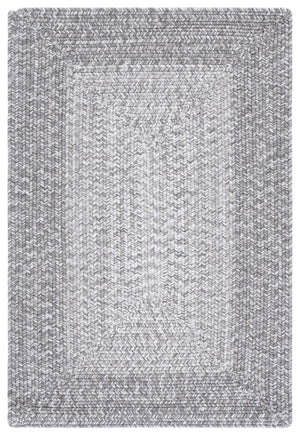 Safavieh Braided Hand Woven Area Rug - Elegant Ivory And Grey Design For Timeless Home Decor Appeal Grey Polypropylene Pile Bra220f-9ov