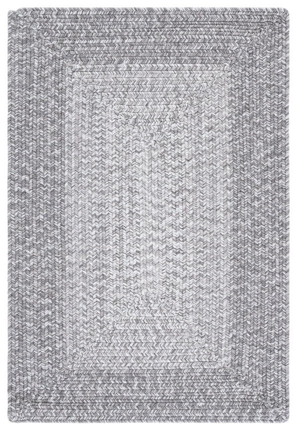 Safavieh Braided Hand Woven Area Rug - Elegant Ivory And Grey Design For Timeless Home Decor Appeal Grey Polypropylene Pile Bra220f-9ov