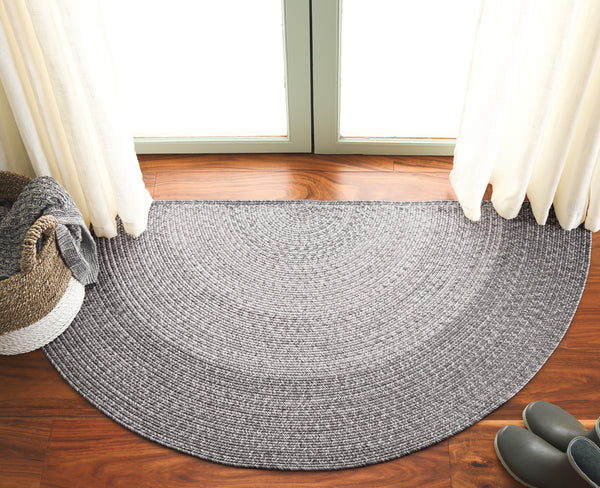 Safavieh Braided Elegant Hand-woven Rug - Timeless Gray Beauty For Hallways & Entryways With Durability Grey Polypropylene Pile Bra220f-216