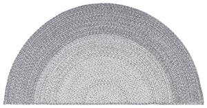 Safavieh Braided Hand Woven Area Rug - Elegant Ivory And Grey Design For Timeless Home Decor Appeal Grey Polypropylene Pile Bra220f-9ov