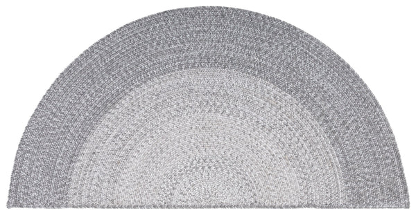 Safavieh Braided Hand Woven Area Rug - Elegant Ivory And Grey Design For Timeless Home Decor Appeal Grey Polypropylene Pile Bra220f-9ov