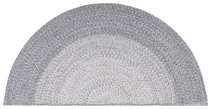 Safavieh Braided Elegant Hand-woven Rug - Timeless Gray Beauty For Hallways & Entryways With Durability Grey Polypropylene Pile Bra220f-216