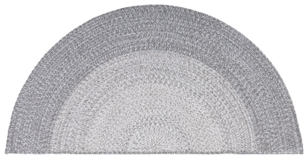 Safavieh Braided Elegant Hand-woven Rug - Timeless Gray Beauty For Hallways & Entryways With Durability Grey Polypropylene Pile Bra220f-216