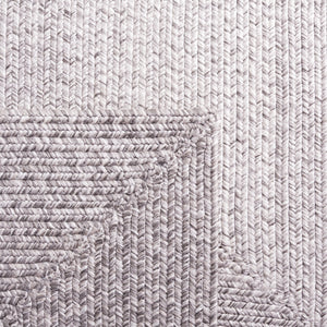 Safavieh Braided Hand Woven Area Rug - Elegant Ivory And Grey Design For Timeless Home Decor Appeal Grey Polypropylene Pile Bra220f-9ov