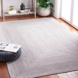Safavieh Braided Elegant Hand-woven Rug - Timeless Gray Beauty For Hallways & Entryways With Durability Grey Polypropylene Pile Bra220f-216