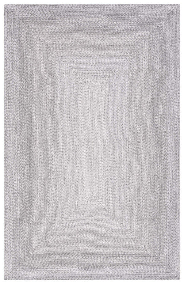 Safavieh Braided Hand Woven Area Rug - Elegant Ivory And Grey Design For Timeless Home Decor Appeal Grey Polypropylene Pile Bra220f-9ov