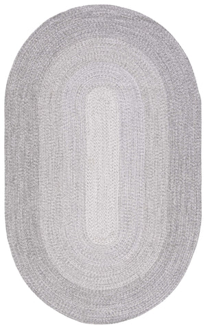 Safavieh Braided Hand Woven Area Rug - Elegant Ivory And Grey Design For Timeless Home Decor Appeal Grey Polypropylene Pile Bra220f-9ov