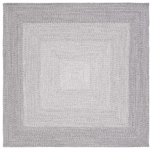 Safavieh Braided Hand Woven Area Rug - Elegant Ivory And Grey Design For Timeless Home Decor Appeal Grey Polypropylene Pile Bra220f-9ov