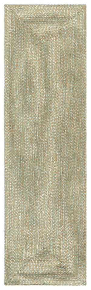Safavieh Braided Light Sage Area Rug - Handwoven Comfort For Indoor & Outdoor Spaces, Easy Care & Stylish Design Light Green ,Sage Polypropylene Pile Bra260w-6