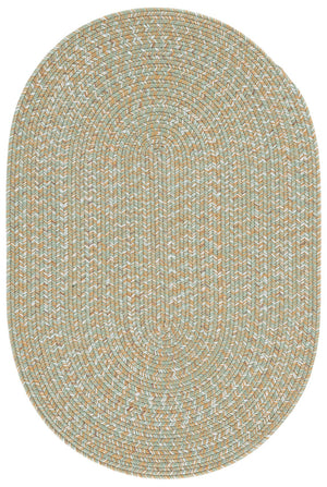 Safavieh Braided 260W Light Green/Sage 2X4 Hand‑Woven Polypropylene Rug — Coastal Indoor/Outdoor Accent Mat, Durable BRA260W-24HM