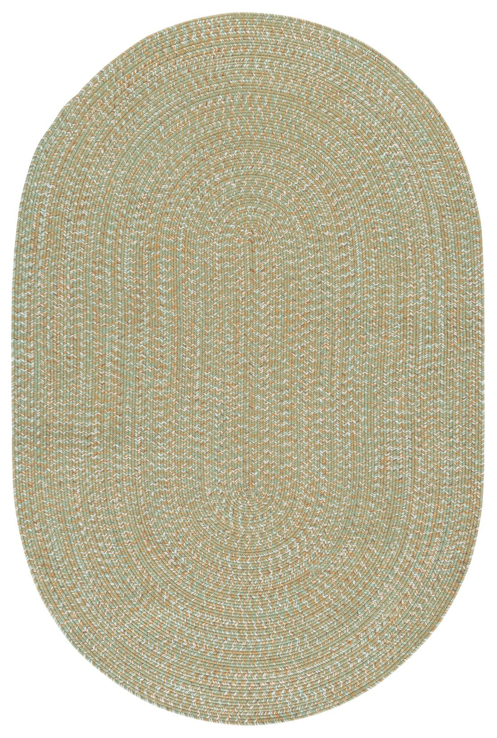 Safavieh Braided 260W Light Green/Sage 2X4 Hand‑Woven Polypropylene Rug — Coastal Indoor/Outdoor Accent Mat, Durable BRA260W-24HM