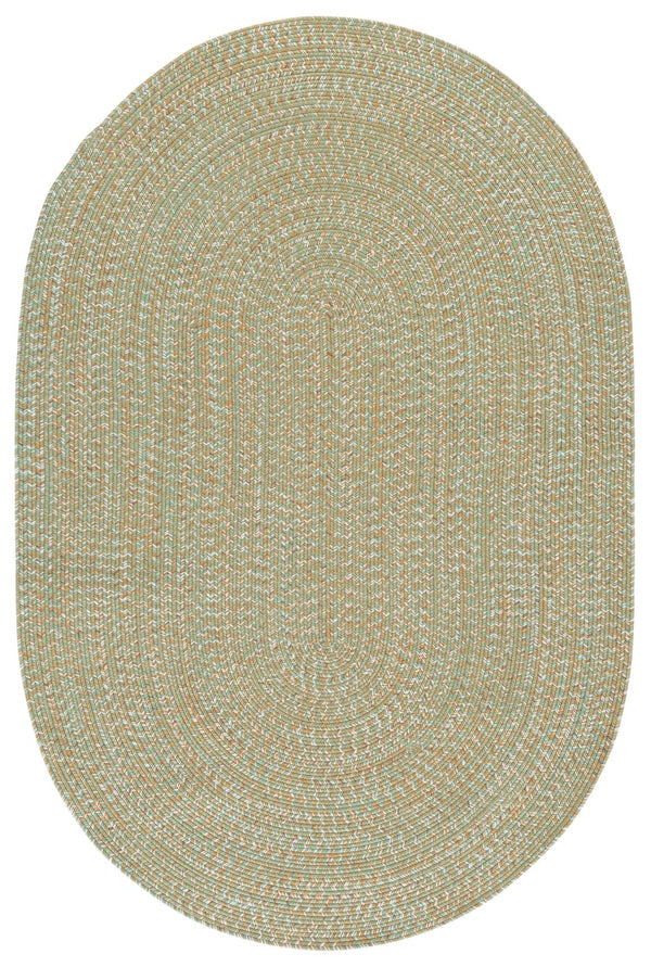 Safavieh Braided 260W Light Green/Sage 2X4 Hand‑Woven Polypropylene Rug — Coastal Indoor/Outdoor Accent Mat, Durable BRA260W-24HM