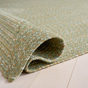 Safavieh Braided Light Sage Area Rug - Handwoven Comfort For Indoor & Outdoor Spaces, Easy Care & Stylish Design Light Green ,Sage Polypropylene Pile Bra260w-6